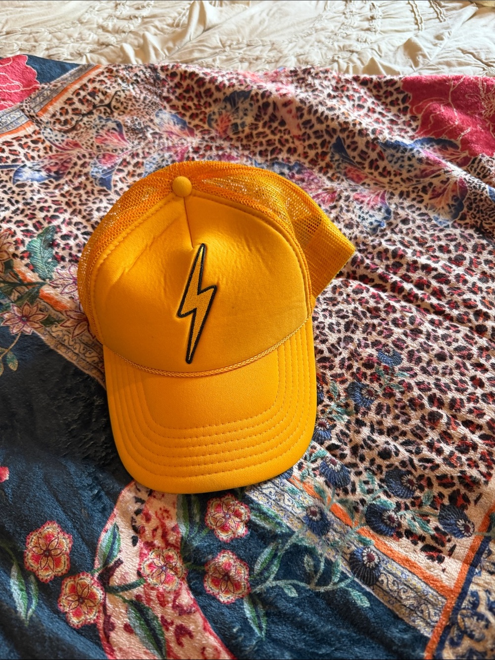 Aviator Nation Yellow Lightning Bolt ⚡️ Trucker Hat